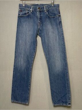Polo Ralph Lauren Hampton Straight Leg Jeans 30x30 Medium Wash Classic Denim Y2K